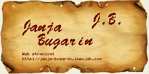 Janja Bugarin vizit kartica